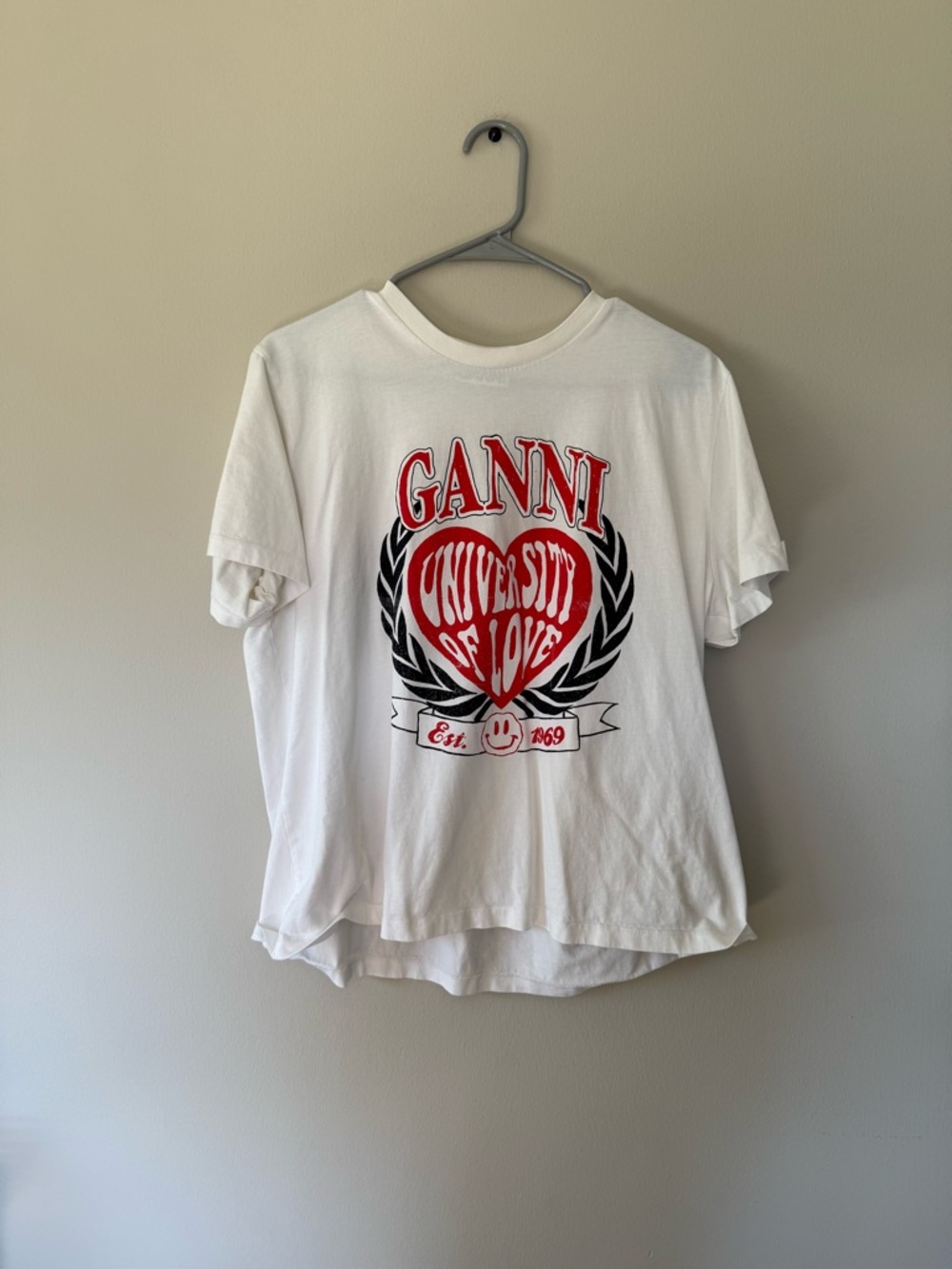 Ganni university of love tee